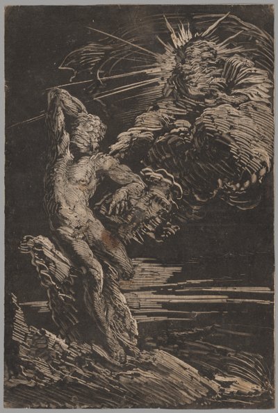The Creation of Adam by Giovanni Benedetto Castiglione