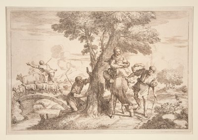The Flight Into Egypt by Giovanni Benedetto Castiglione