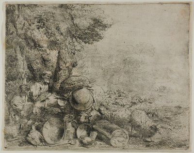 The Overloaded Donkey by Giovanni Benedetto Castiglione