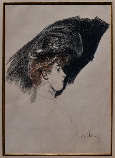 Elegant Profile, c.1880 by Giovanni Boldini