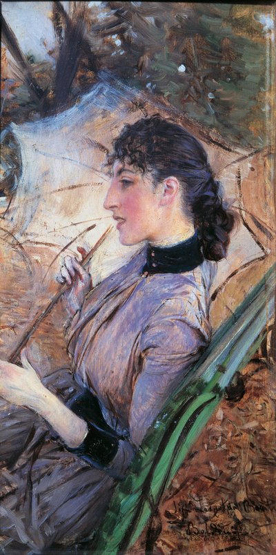 Profile of Alaide Banti by Giovanni Boldini