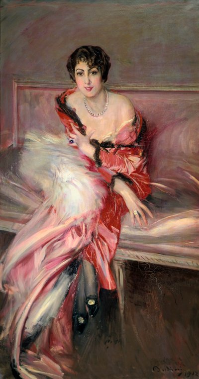 Madame Juillard in Red, 1912 by Giovanni Boldini