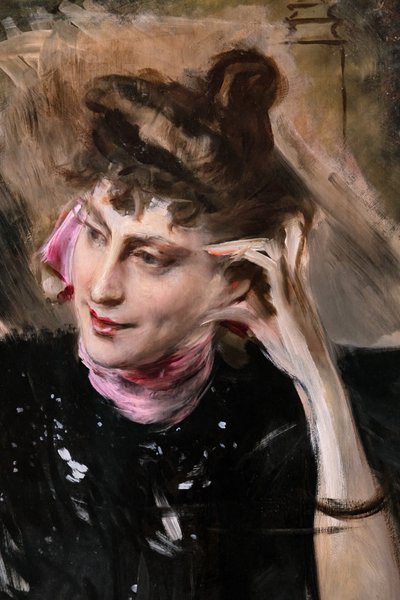 Portrait of Madame Veil Picard (detail) by Giovanni Boldini