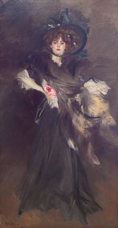 Portrait of Mademoiselle Lantelme by Giovanni Boldini
