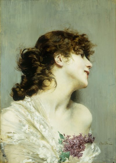 Profile of a Young Woman by Giovanni Boldini