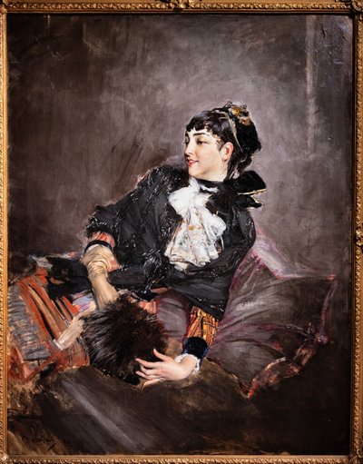 The Countess of Rasty on the Sofa by Giovanni Boldini