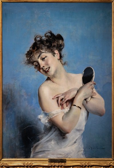 Young Woman in Déshabillé by Giovanni Boldini