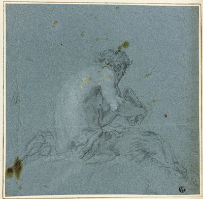 A Satyr Playing His Pipes by Giovanni Domenico Tiepolo