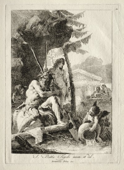 River Figures by Giovanni Domenico Tiepolo