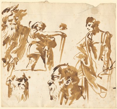 Figures and Faces by Giovanni Domenico Tiepolo