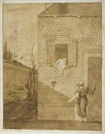 Saint Peter and Rhoda by Giovanni Domenico Tiepolo