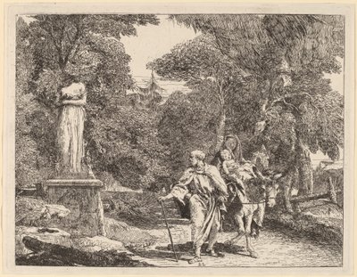 The Episode of the Falling Idol by Giovanni Domenico Tiepolo