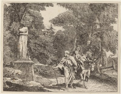 The Episode of the Falling Idol by Giovanni Domenico Tiepolo