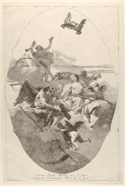 Venus entrusting Cupid to Time, 1758-80 by Giovanni Domenico Tiepolo