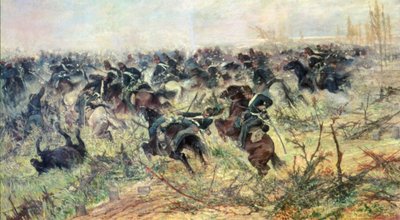 Cavalry Charge by Giovanni Fattori