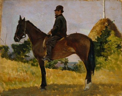 Diego Martelli on Horseback by Giovanni Fattori