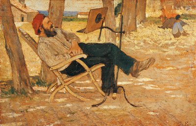 Diego Martelli in Castiglioncello by Giovanni Fattori