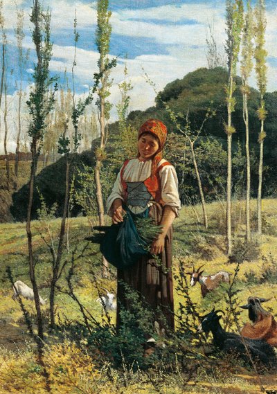Farmer in Wood by Giovanni Fattori
