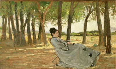 Portrait of Signora Martelli by Giovanni Fattori