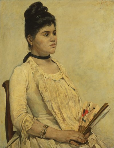 Portrait of the Stepdaughter by Giovanni Fattori