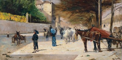 Prince Amedeo Avenue by Giovanni Fattori