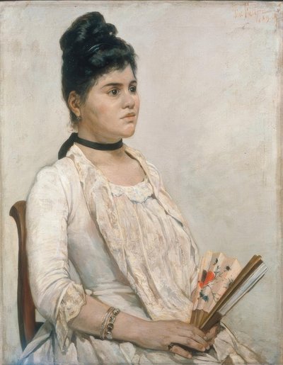 Portrait of the Stepdaughter by Giovanni Fattori