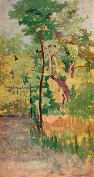 Tree and Woodpath, 19th century by Giovanni Fattori