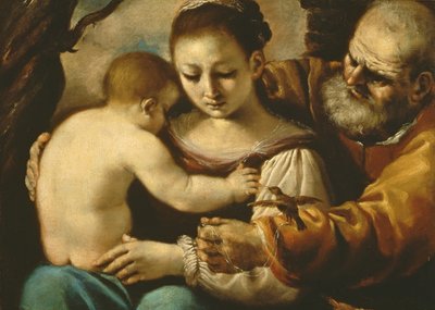 Holy Family by Giovanni Francesco Barbieri