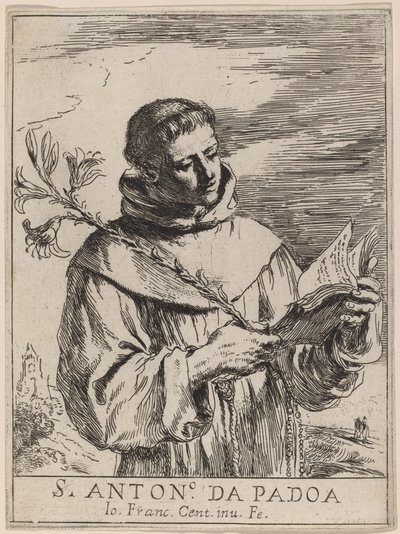 Saint Anthony of Padua by Giovanni Francesco Barbieri, called Guercino