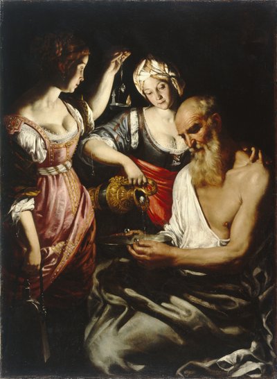 Lot and his Daughters by Giovanni Francesco Guerrieri