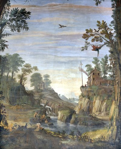 Landscape and Bathers by Giovanni Ghisolfi