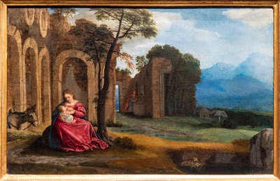 Rest during the Flight to Egypt by Giovanni Girolamo Savoldo