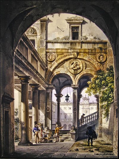Architectural Capriccio by Giovanni Migliara