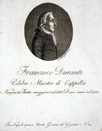 Francesco Durante (1686-1756) by Giovanni Morghen