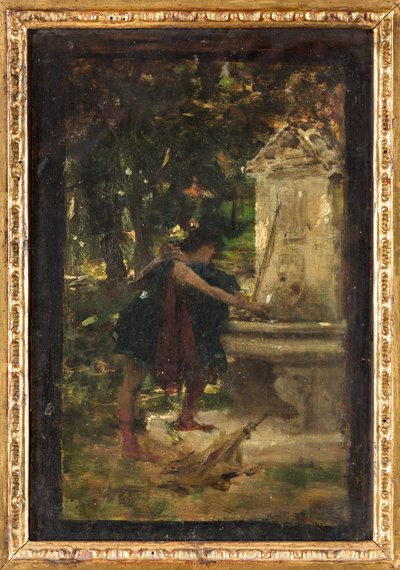 At the Fountain by Giovanni Muzzioli