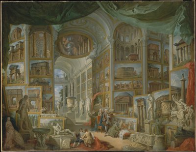 Ancient Rome, 1757 by Giovanni Paolo Pannini