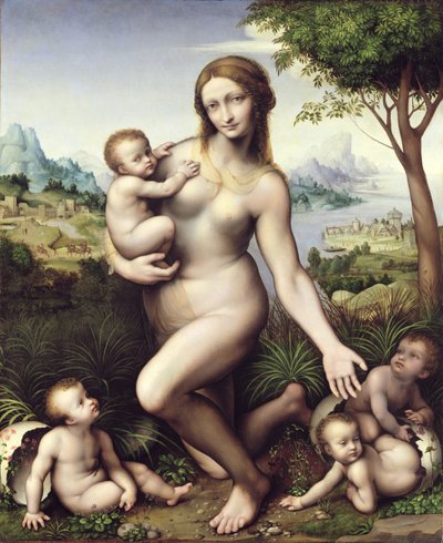 Leda with her Children by Giovanni Pietro Rizzoli Giampietrino