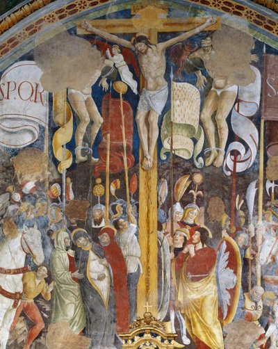 Crucifixion by Giovanni Pietro da Cemmo