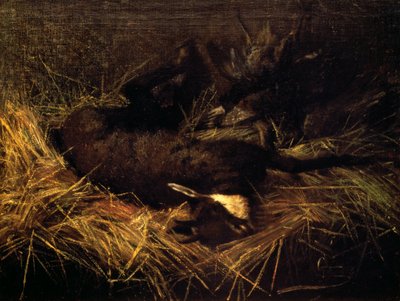 Dead Chamois by Giovanni Segantini