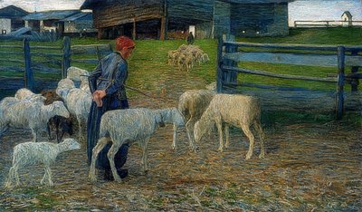 Return to the Stable by Giovanni Segantini