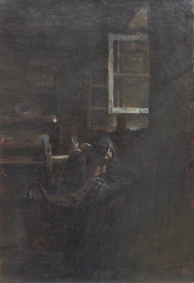 The Empty Cradle by Giovanni Segantini