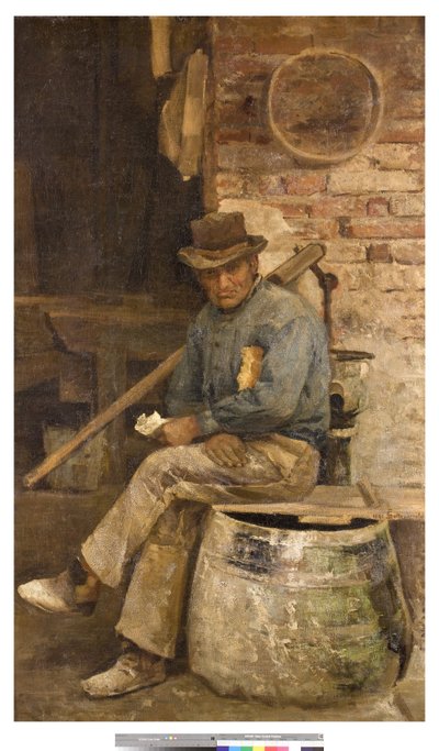 Bricklayer, 1891 by Giovanni Sottocornola