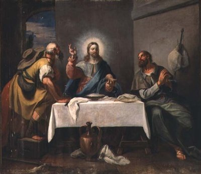 The Supper at Emmaus by Girolamo Brusaferro