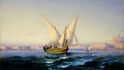 Off Valetta Harbour by Girolamo Gianni