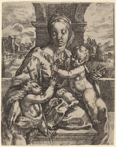 Madonna Aldobrandini by Girolamo Imperiale I after Raphael