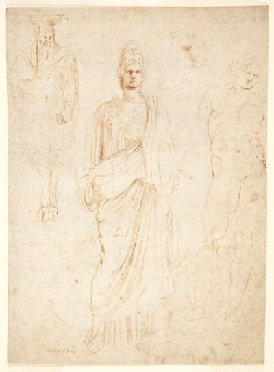 Classical Figures by Girolamo da Carpi