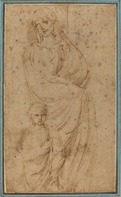 Two Figures by Girolamo da Carpi