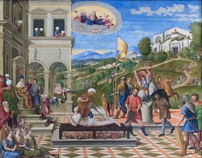 Martyrdom of St Lawrence by Girolamo da Santacroce