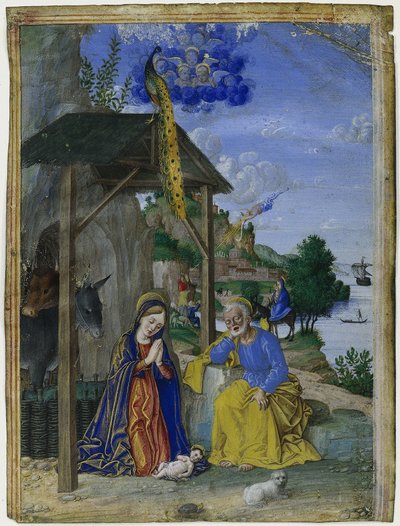 Single Miniature: The Nativity by Girolamo dai Libri