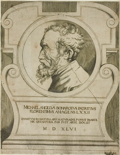 Michelangelo by Giulio Bonasone